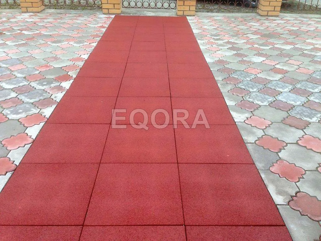 Резиновое покрытие для двора частного дома из резиновой крошки в Лыткарино